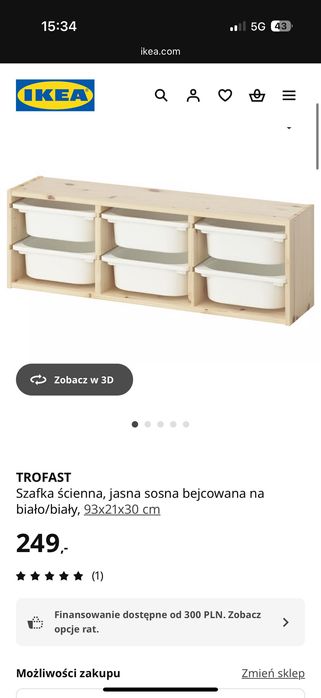 Regały Ikea TROFAST