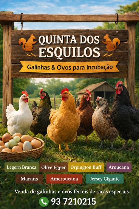 Galinhas Galos ou ovos Legorn