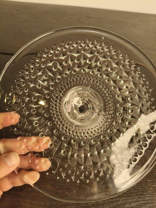 Stara mała patera romby i guziczki Huta Ząbkowice ²³⁰