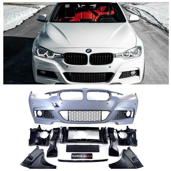 Бампер BMW 3 F30 M рестайлінг без омивачів фар