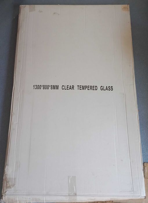 Tampo vidro temperado 1300x800x8 MM Novo
