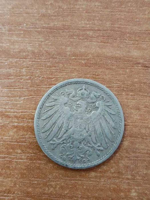 10 deutsches reich pfennig 19066