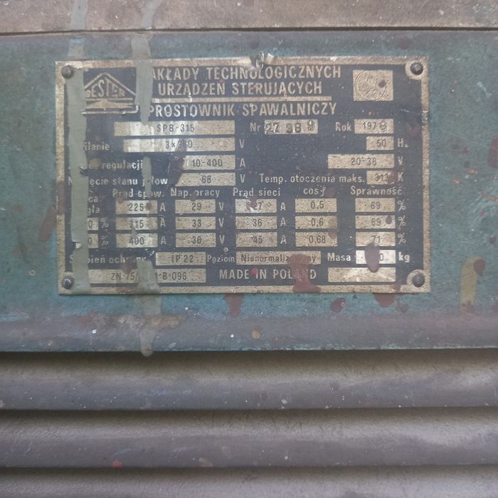 Prostownik spawalniczy