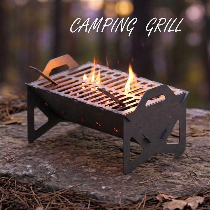 Grill składany 370 mm x 250 mm - projekt pliki dxf