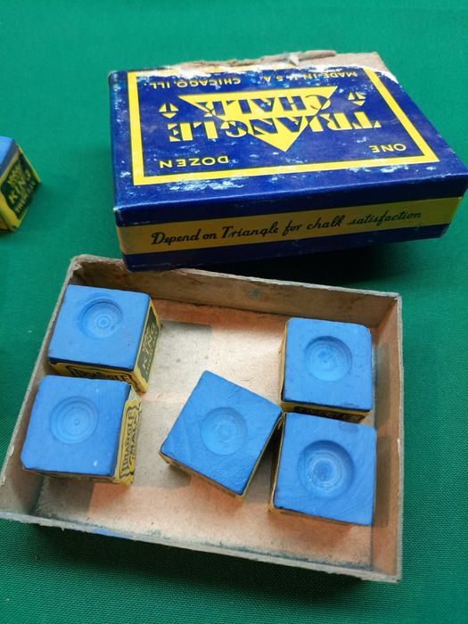 Triangle Chalk" Billiard Cue Chalk Box64552028067329121