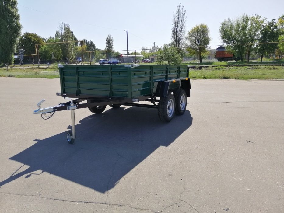 Двухосний причеп з гальмами і без в Запоріжжі для легкових авто. Прицеп с доставкою