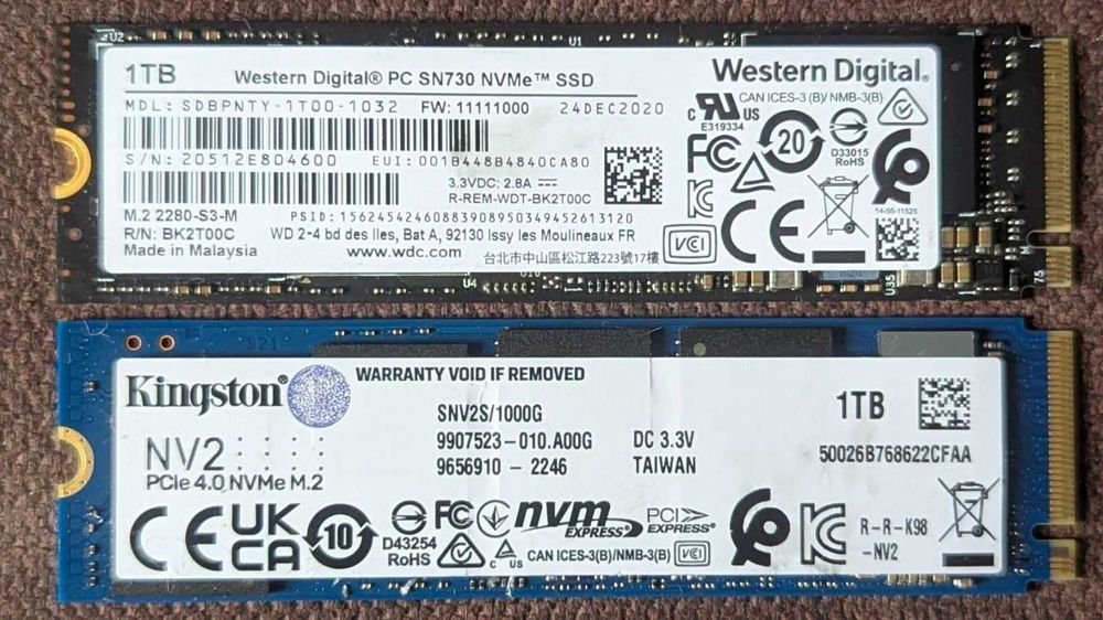 SSD M2 256-512-1-2TB