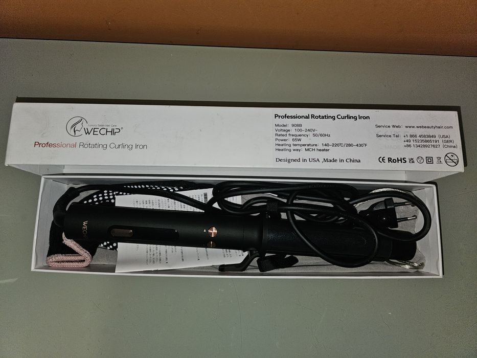 Ferro de ondulação rotativa, WeChip 1.25 polegadas ferro de ondulação