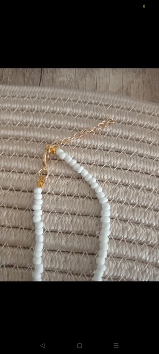 Łańcuszek koralik z muszelką