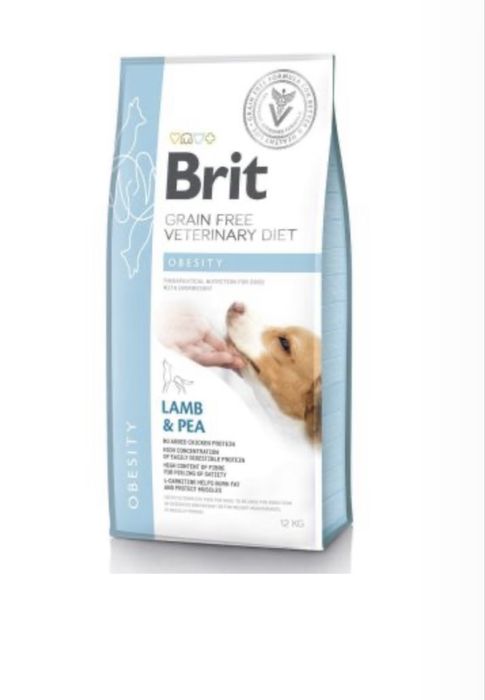 Brit Grain Free VetDiet Dog Obesity собак корекції ваги безорнов  12 к