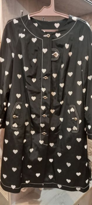 Плащ сердечко чорний