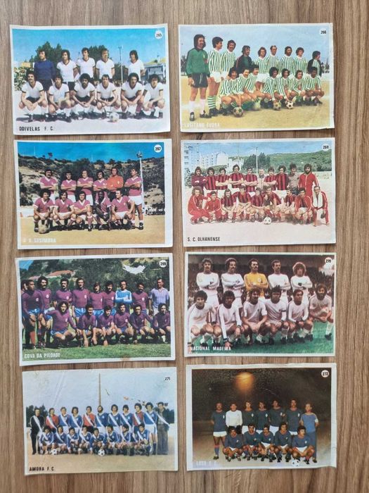 Cromos de equipas de futebol 1977/78
