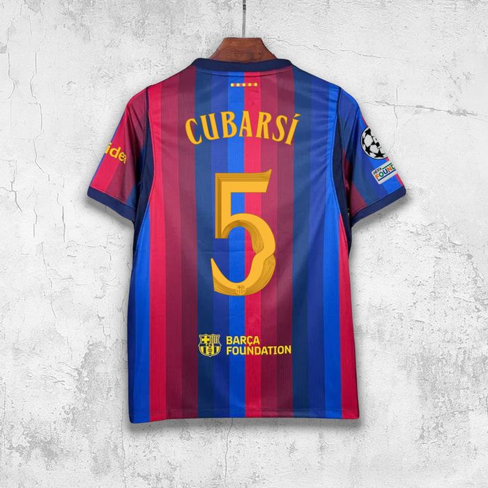 Koszulka fc Barcelona sezon 26/27 domowa CUBARSI 5 rozmiar M UEFA Champions League wysyłka z polski 24h Liga Mistrzów