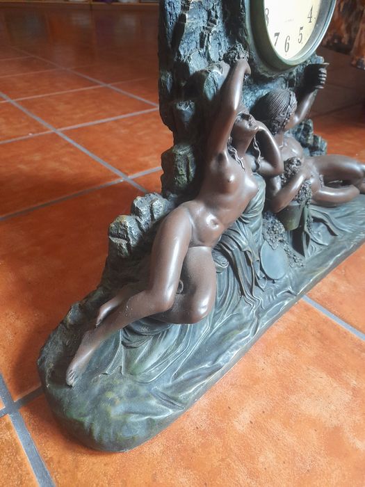 Relógio Decorativo Crosa  "Adão e Eva" (relógio de lareira)