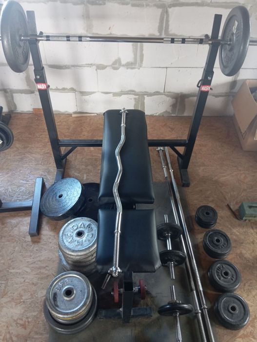 Siłownia domowa, obciążenie żeliwne