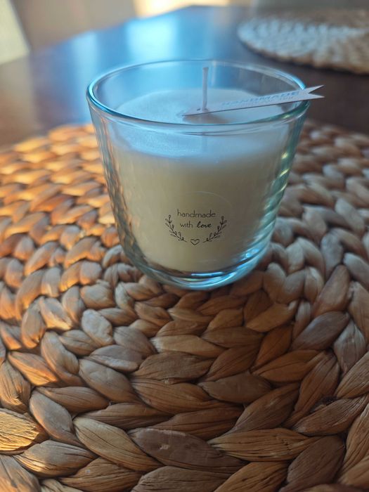 Świeca sojowa ręcznie robiona Lawenda