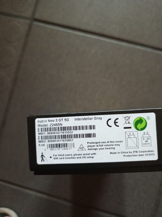 Nubia Neo 3 GT 12/256