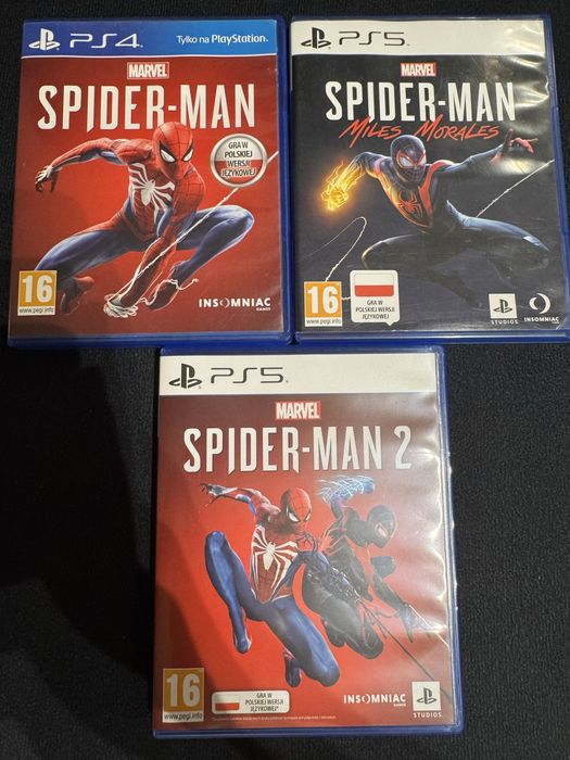Zestaw trzech gier Spider-Man