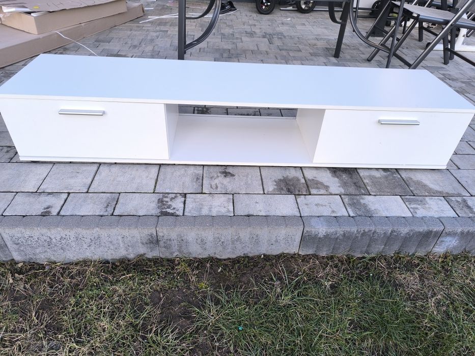 Szafka biała komoda RTV 175 x 30 x 40