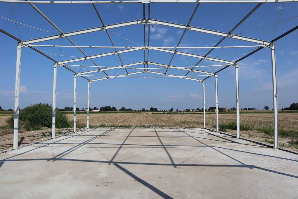 12x16 Konstrukcja stalowa hali wiaty magazynu obory budynek