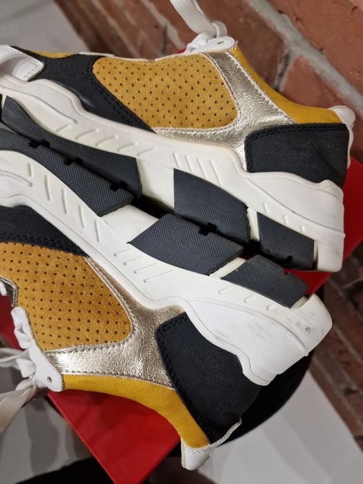 Sneakersy s.Oliver Saffron Comb 37 retro musztardowe