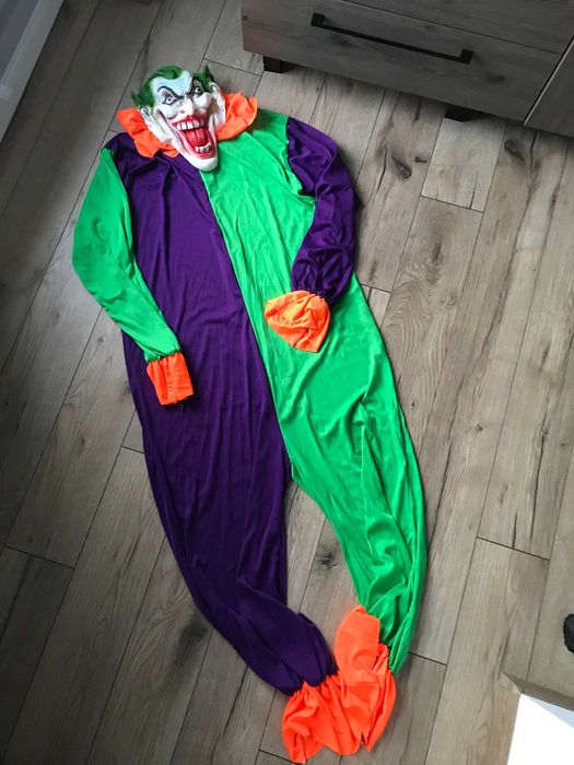 Strój przebranie karnawałowe Joker rozm. XL męskie + maska