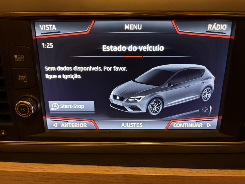 Mib2 Seat Leon 5F ecra unidade gps com Carplay e Androidauto