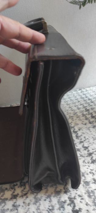 Aktówka teczka ze skóry