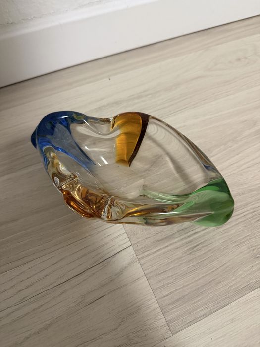 Посуд/тарілочка з кольорового скла