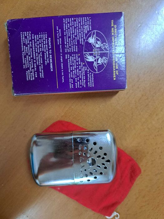 aquecedor de maos - campismo