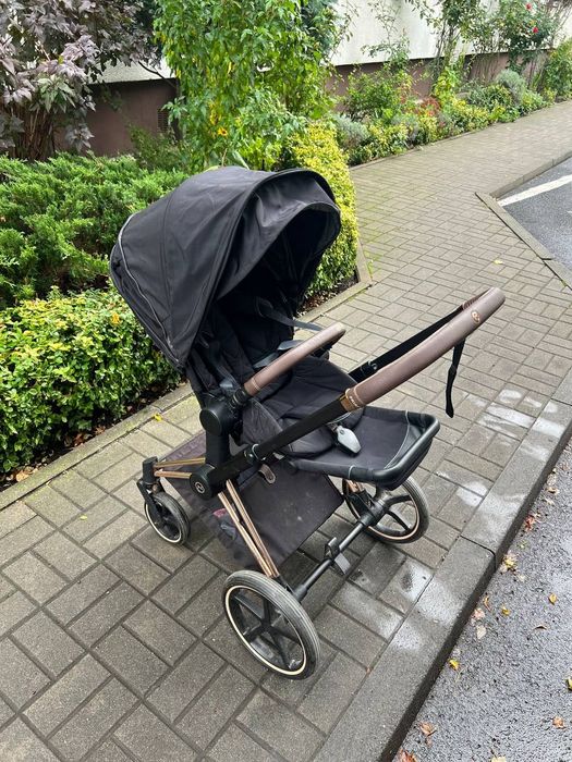 Wózek Cybex Priam gondola + spacerówka + fotelik samochodowy