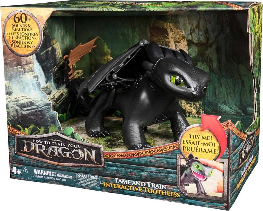 Интерактивная фигурка Dragons Как укротить дракона Дракон Беззубик