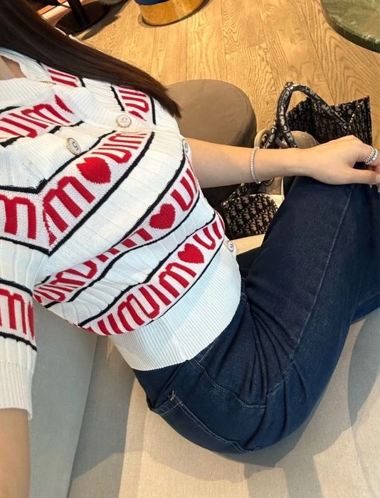 Кофточка в рубчик Miu Miu