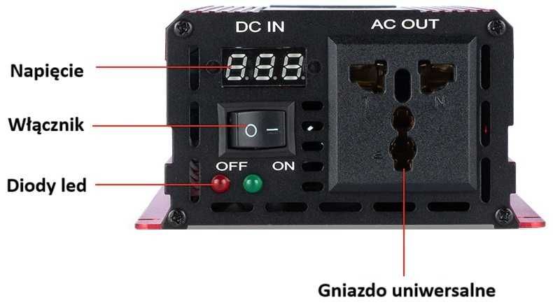 Przetwornica 230v 1000w czysty sinus