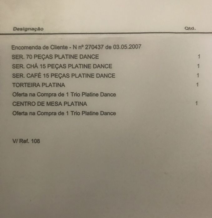 Serviço de café e serviço de Chá PORCEL Platine Dance