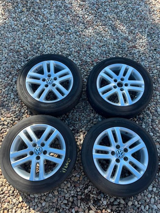 **Oryginalne koła VW Atlanta 16” 5x112 ET50 + Hankook 205/55 R16 – Golf Touran**