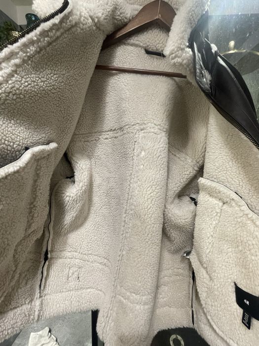 Kurtka skurzana z kożuchem