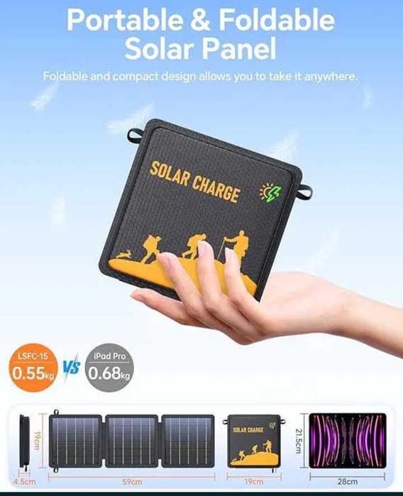 Turystyczny panel solarny