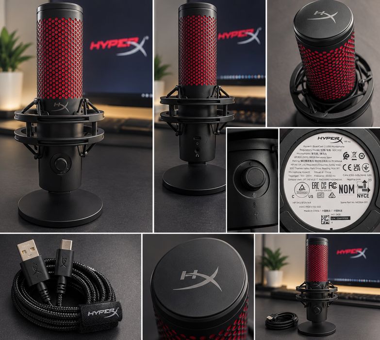 HyperX QuadCast 2 USB – mikrofon gamingowy / streamingowy