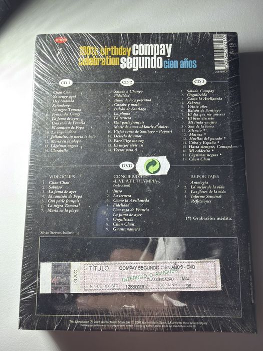 Compay Segundo - Cien Años (Edição de Luxo 3 CDs + DVD) | NOVO / SELADO