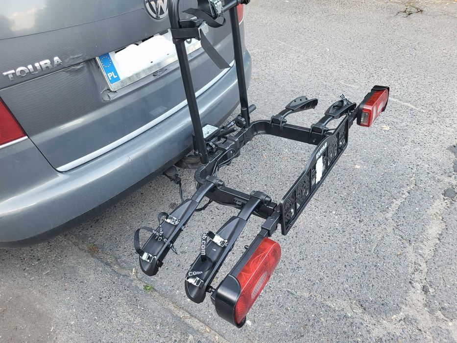 Bagażnik rowerowy na hak dla dwóch e-bików