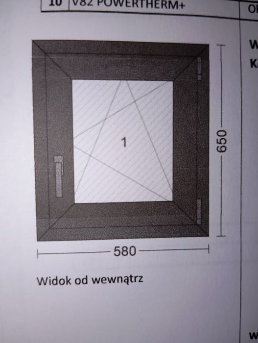 Sprzedam nowe okno 2 sztuki 580x650