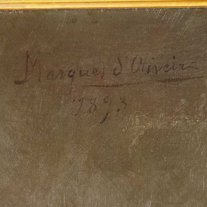 Óleo sobre tela da autoria de Marques de Oliveira