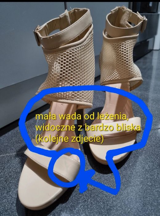 Sandały na obcasie roz.39