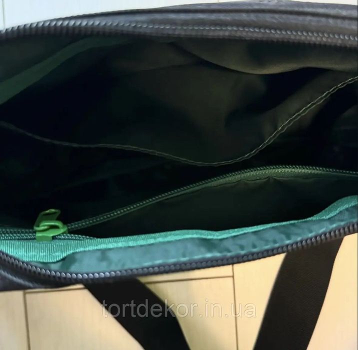 Сумка через плече Lacoste синя, чорна.
