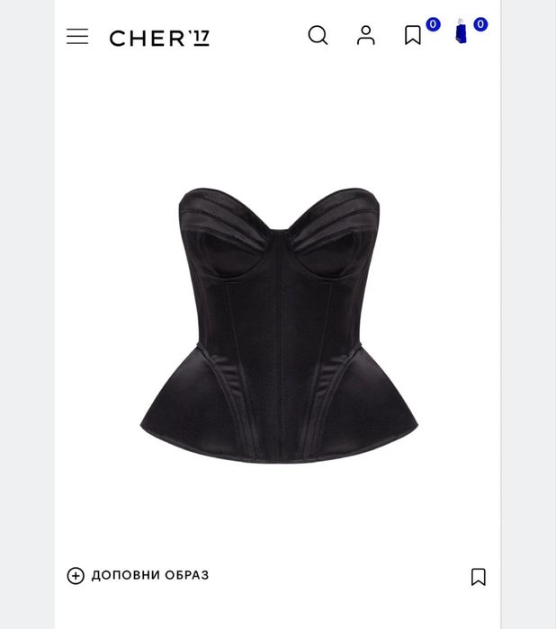 Корсет cher 17 чорний