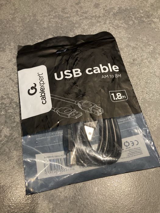 Cablexpert Kabel USB-A do USB-B 1.8m
