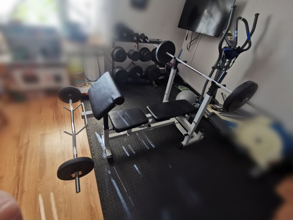 Ławka Wielofunkcyjna 6w1 + ciężary