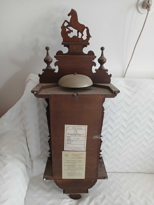Relogio de parede - Reguladora Cavalinho - Madeira - Impecável