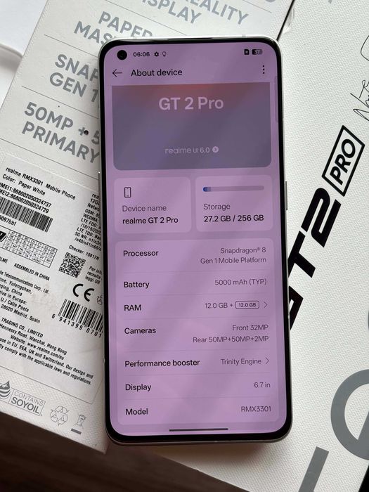 Realme GT 2 Pro 12/256GB Paper Dual SIM